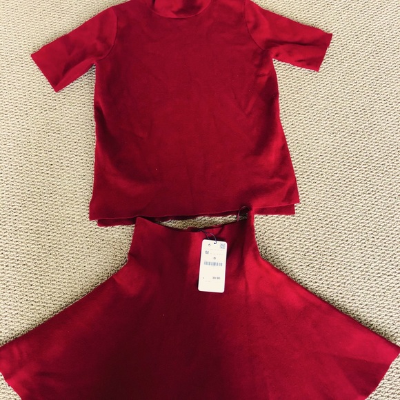 Zara Dresses & Skirts - Zara skirt and top sweater size medium New